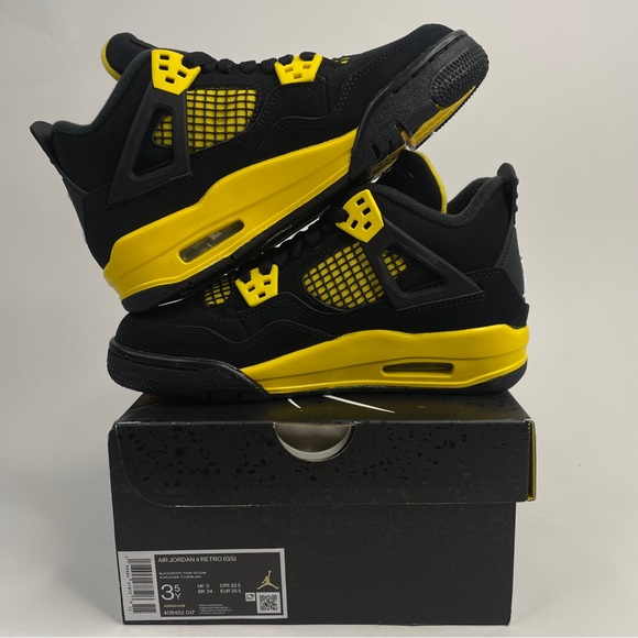 Nike Air Jordan 4 Retro GS “Thunder/Tour Yellow” 2023 - Picture 3 of 4